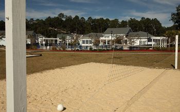Sand volleyball court
